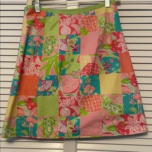 Lilly Pulitzer cotton reversible wrap skirt 4
